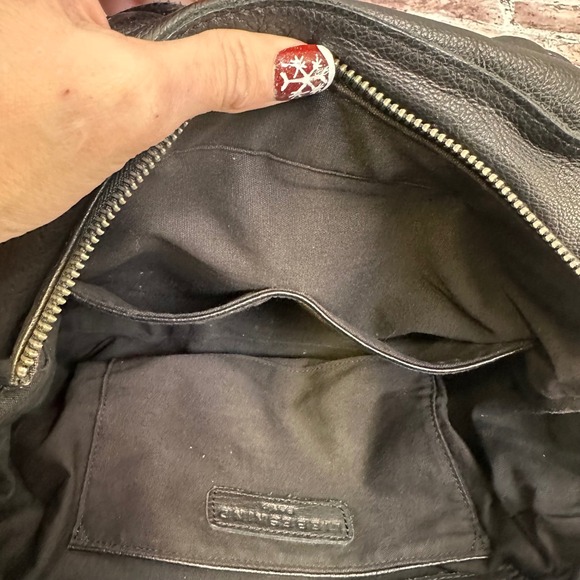 Liebeskind Berlin Black Leather Shoulder Bag Top Handle Satchel Bag - Picture 10 of 16